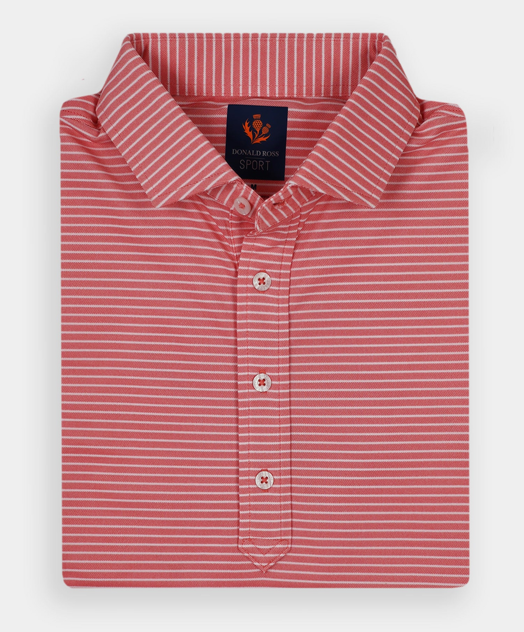 Donald Ross Mens Sport Fit GORDON  Polo - RED APPLE