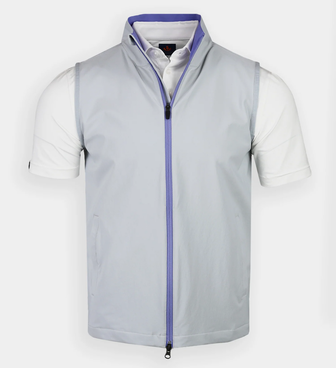 Donald Ross Mens SUPER GOLF Sport Fit Jude Water Repellent Vest - GRANITE