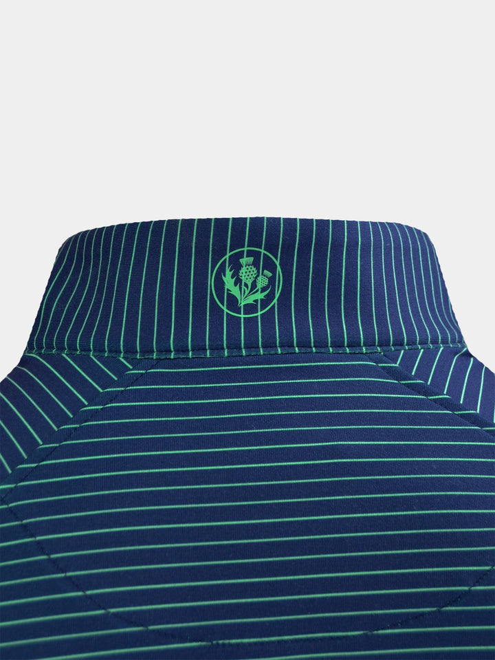 Donald Ross Mens Liam Long Sleeve Pencil Stripe 1/4 Zip Pullover - NAVY - Golf Anything Canada