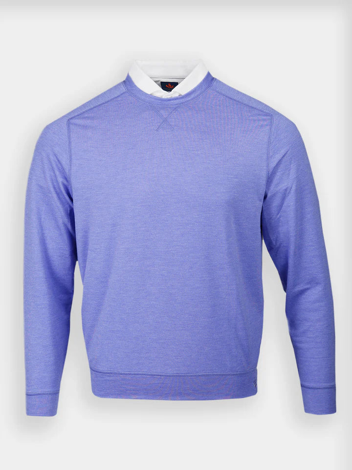 Donald Ross Mens Sport Fit Griffin Crewneck - PERIWINKLE