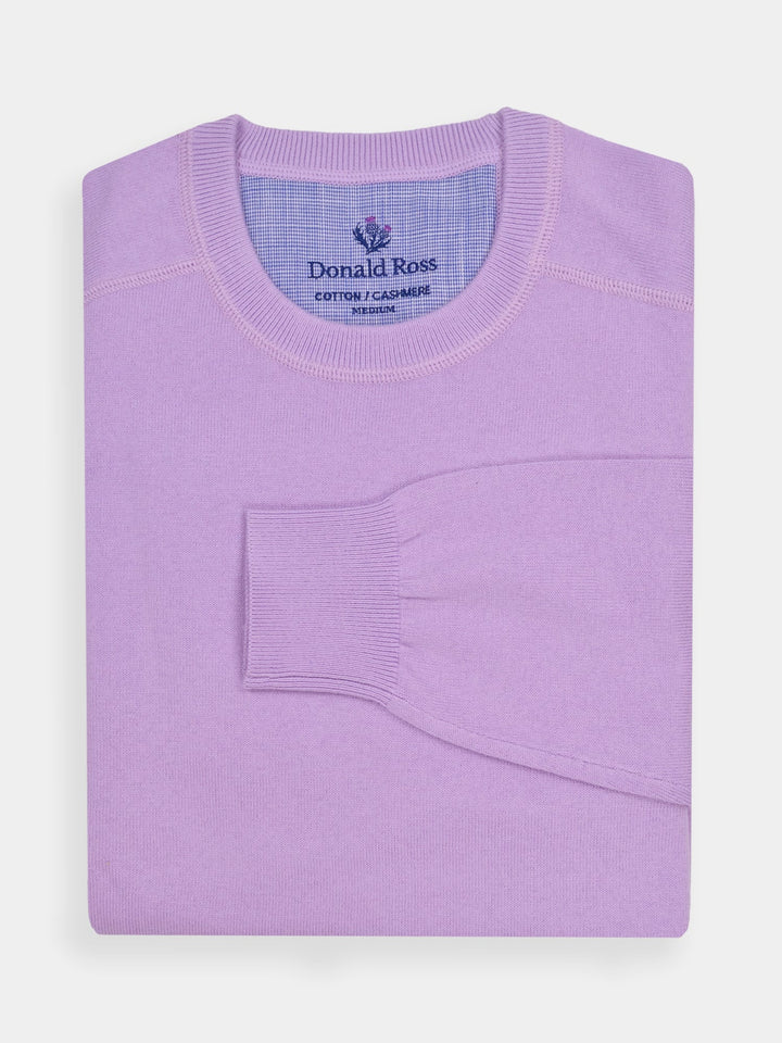 Donald Ross Men's Sport Fit Crewneck Pullover Cotton / Cashmere - JUNIPER