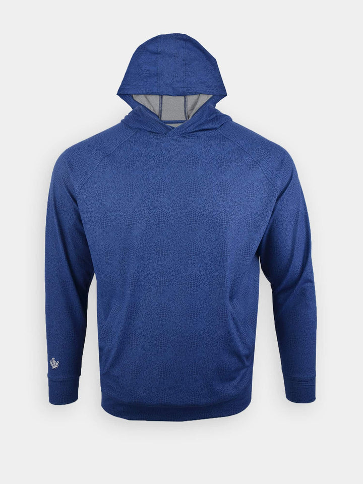 Donald Ross Mens Sport Fit Tyler Gator Print Hoodie - NAVY