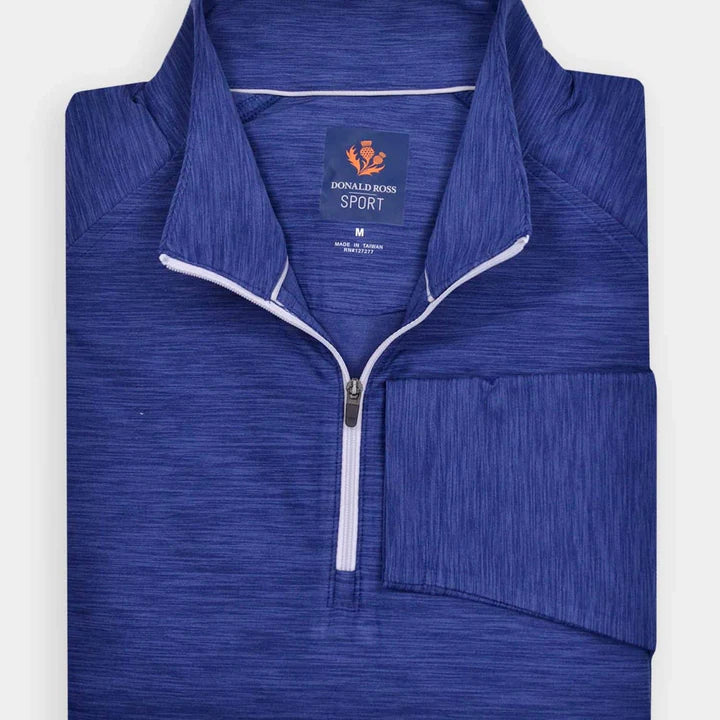 Donald Ross Mens Sport Fit Wyatt 1/4 Zip Pullover - NAVY