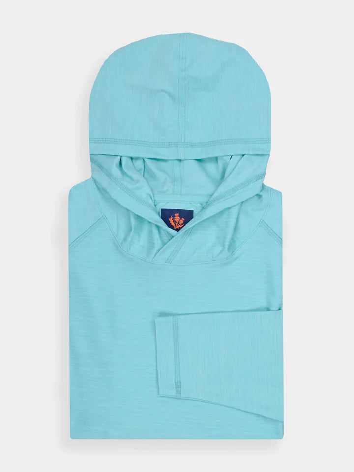 Donald Ross Mens Sport Fit - SUPER GOLF Virgil Hoodie - SEAGLASS