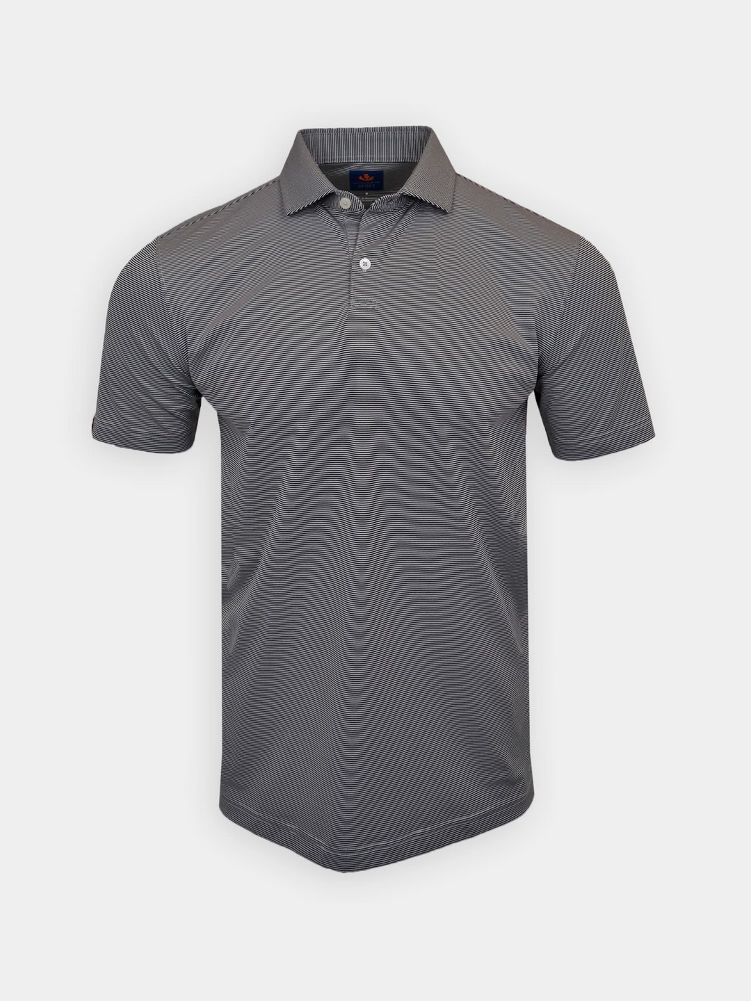 Donald Ross Mens Hugh Pique Sport Fit Polo - QUARRY/BLACK