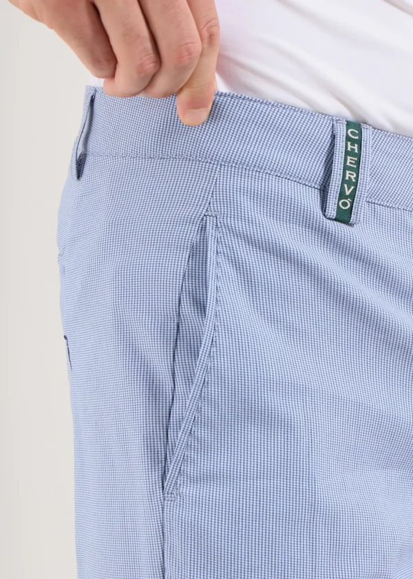 Chervò Men's SPASSO Slim-Fit Pant - CHECK BLUE