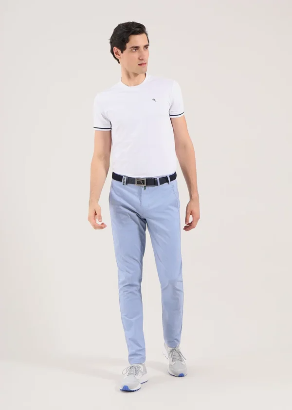 Chervò Men's SPASSO Slim-Fit Pant - CHECK BLUE