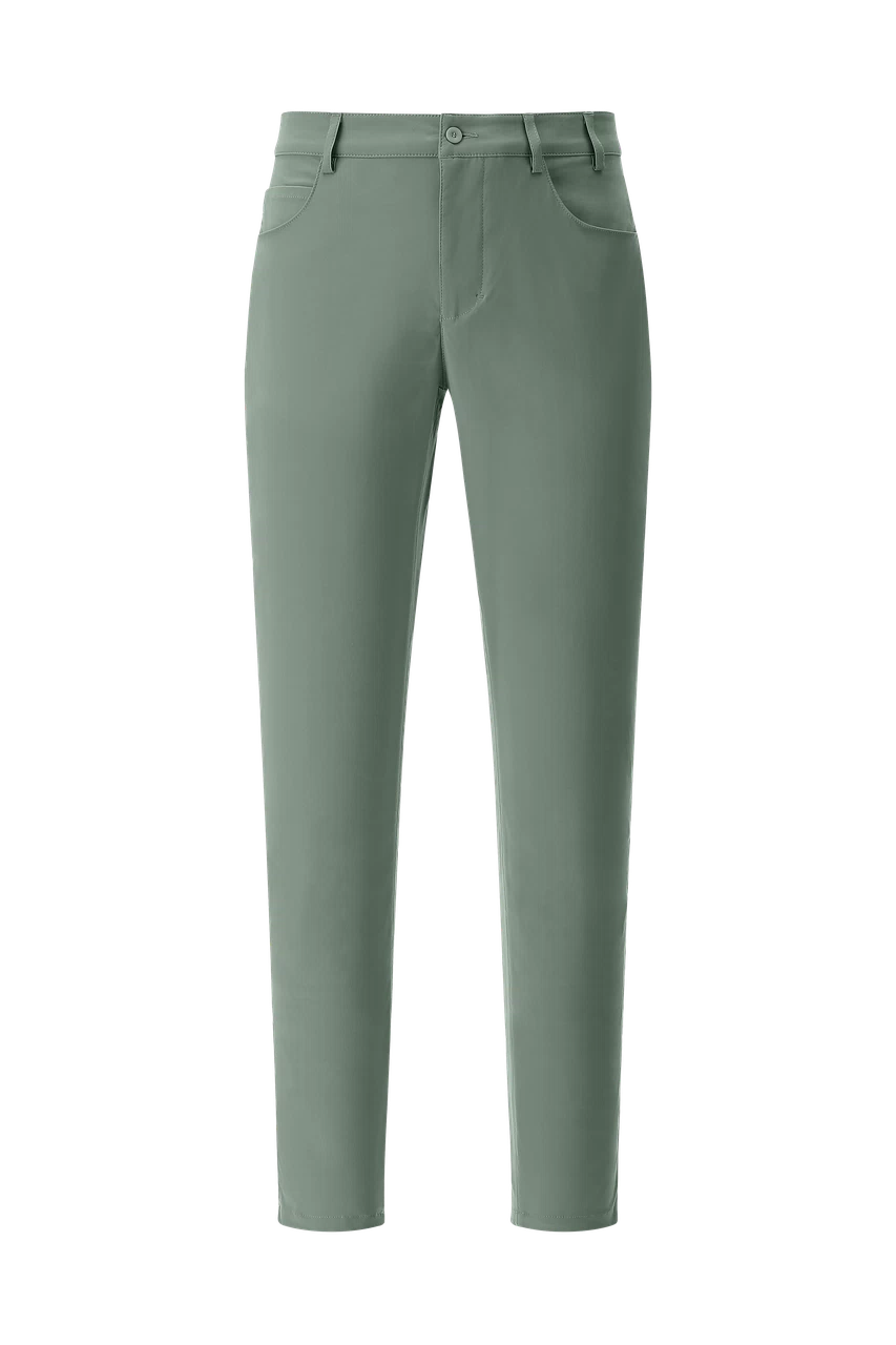 Chervò Men's SPAZIO Slim Fit 5-Pocket Stretch Pant - FOREST GREEN