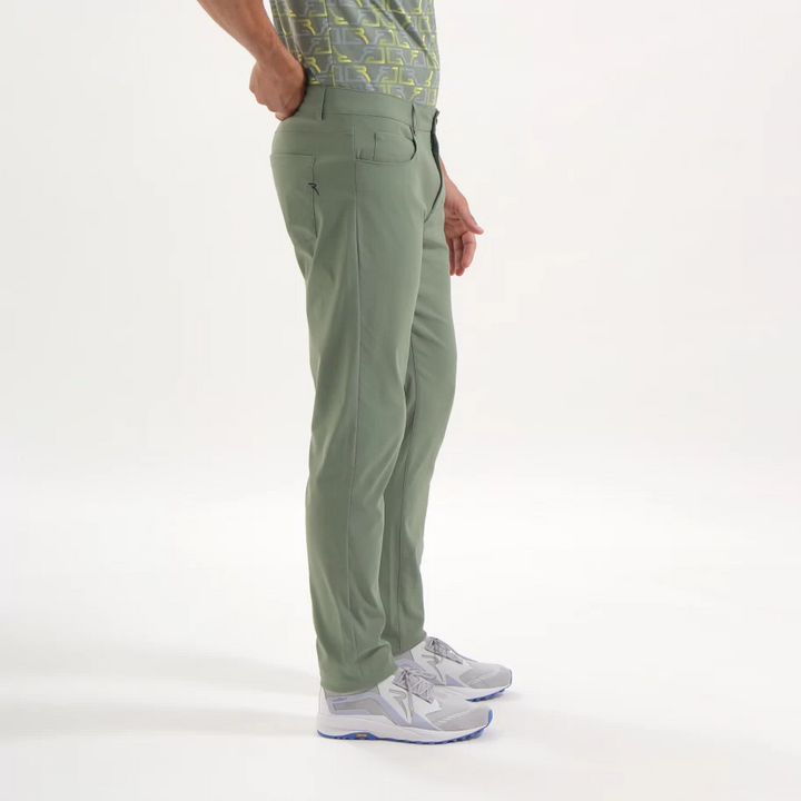 Chervò Men's SPAZIO Slim Fit 5-Pocket Stretch Pant - FOREST GREEN