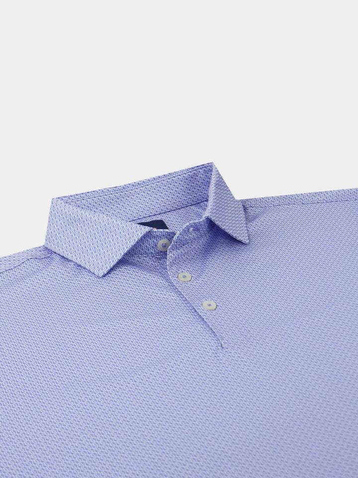 Donald Ross Mens Sport Fit Duncan Polo -  PERIWINKLE/WHITE