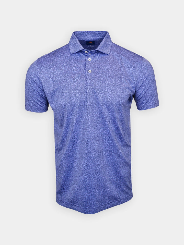 Donald Ross Mens Sport Fit Wallace Polo - PERIWINKLE/BLACK