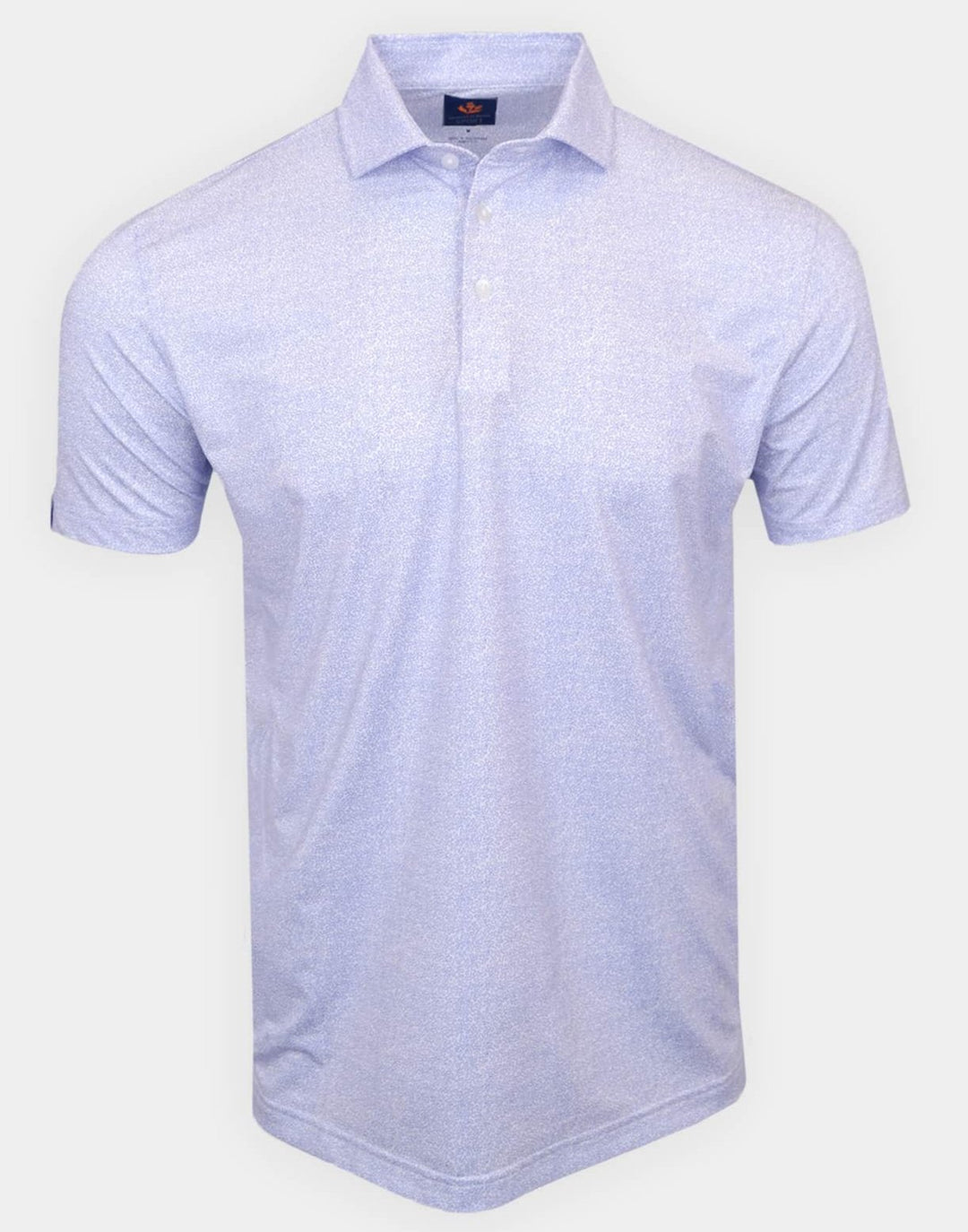 Donald Ross Mens Sport Fit Wallace Polo - WHITE/PERIWINKLE