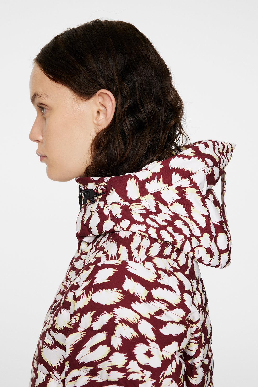 J.Lindeberg Women's THERMIC DOWN Printed Ski Jacket - GLITCH LEO LIME