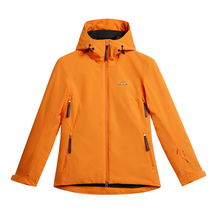 J.Lindeberg Women's STARLING Ski Jacket - PERSIMMON ORANGE