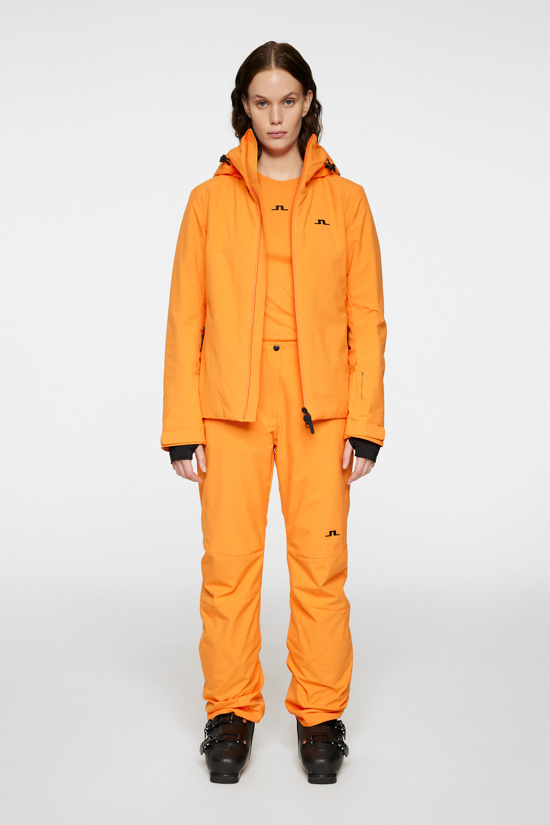 J.Lindeberg Women's STARLING Ski Jacket - PERSIMMON ORANGE