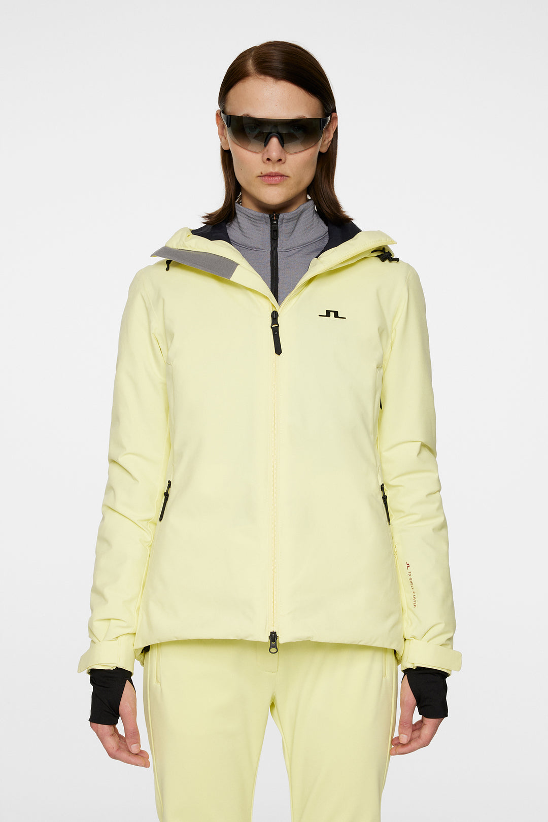 J.Lindeberg Women's STARLING Ski Jacket - PALE LIME YELLOW