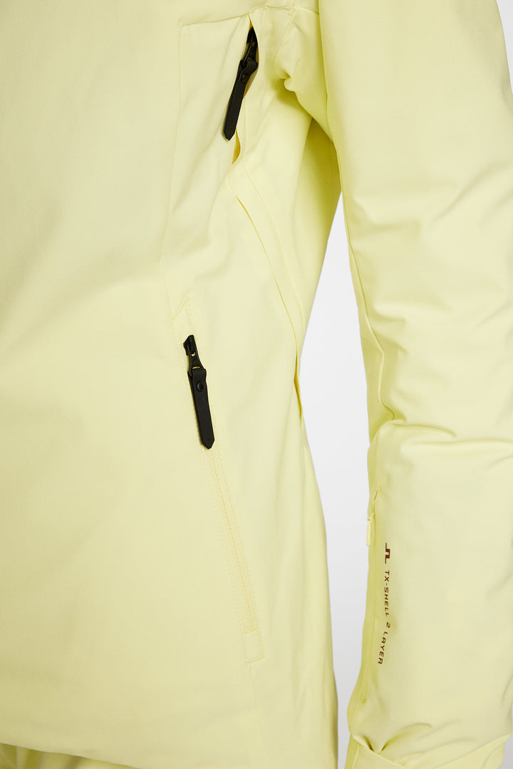 J.Lindeberg Women's STARLING Ski Jacket - PALE LIME YELLOW