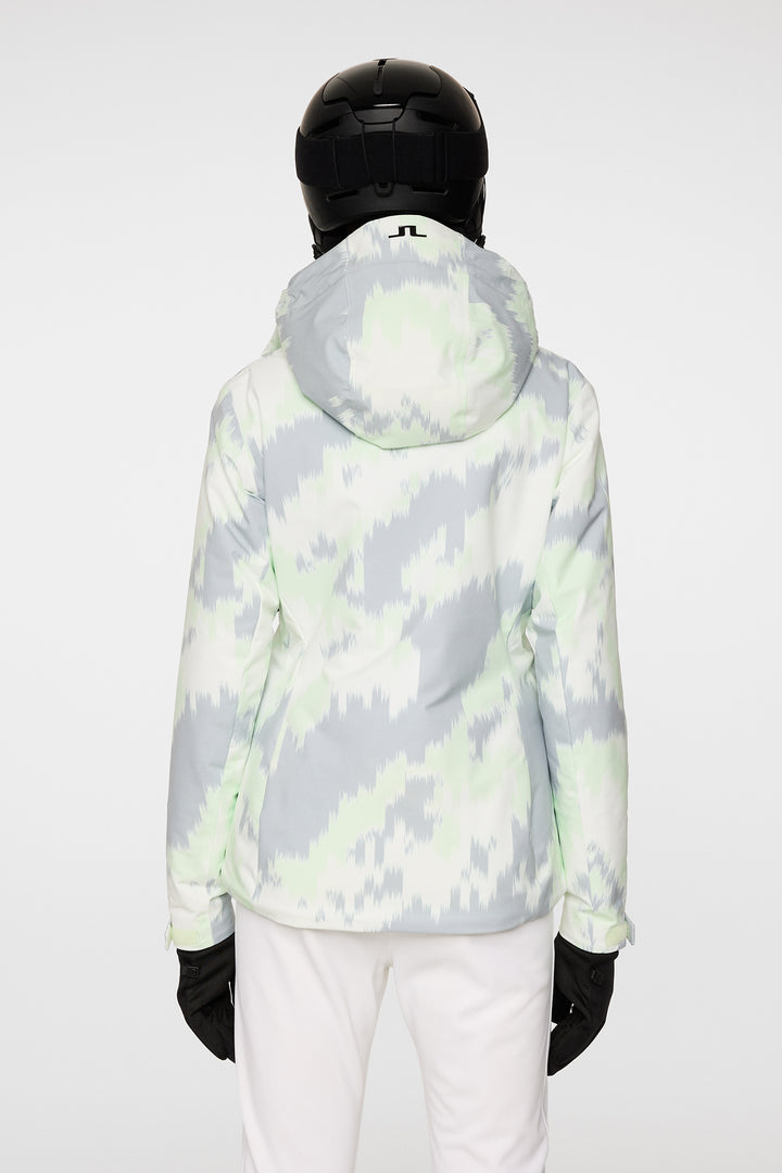 J.Lindeberg Women's STARLING Printed Ski Jacket - WARP AMBROSIA