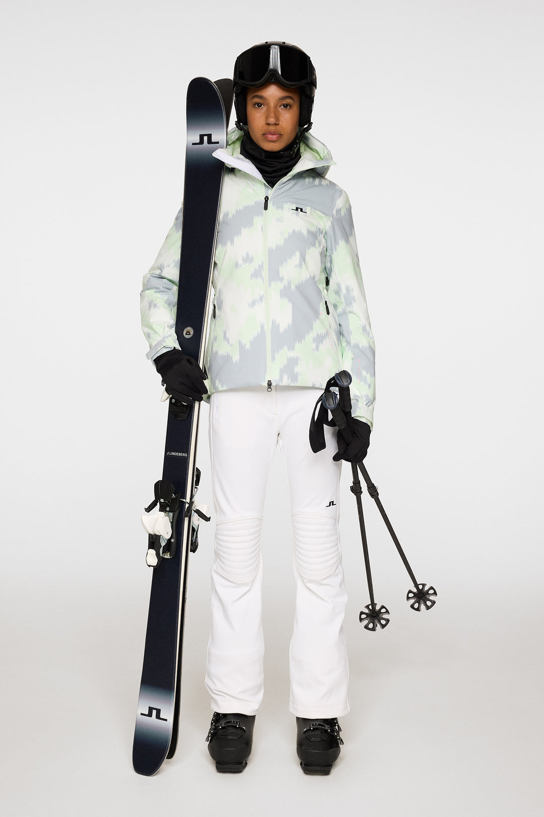 J.Lindeberg Women's STARLING Printed Ski Jacket - WARP AMBROSIA