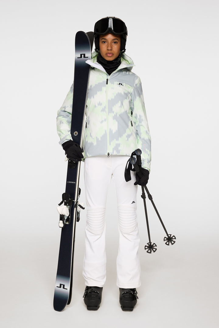 J.Lindeberg Women's STARLING Printed Ski Jacket - WARP AMBROSIA