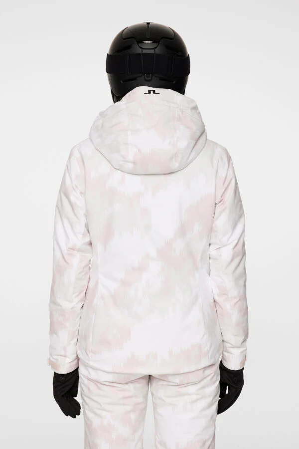 J.Lindeberg Women's STARLING Printed Ski Jacket - GREY LILAC