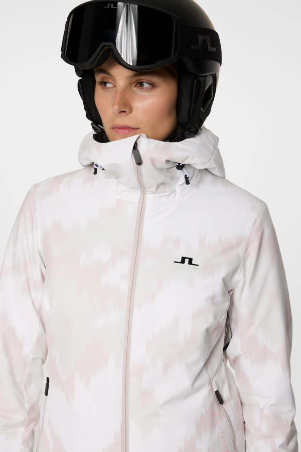 J.Lindeberg Women's STARLING Printed Ski Jacket - GREY LILAC
