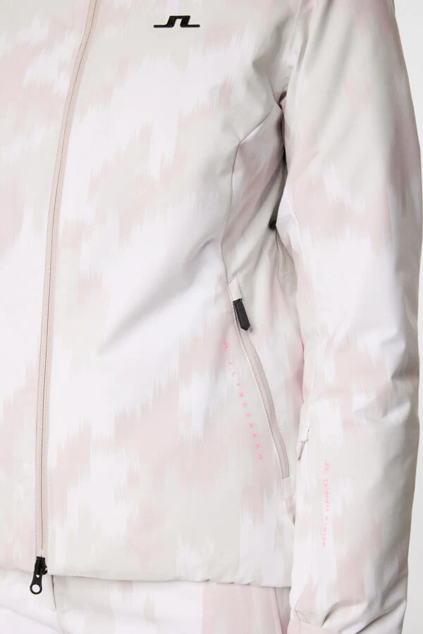 J.Lindeberg Women's STARLING Printed Ski Jacket - GREY LILAC