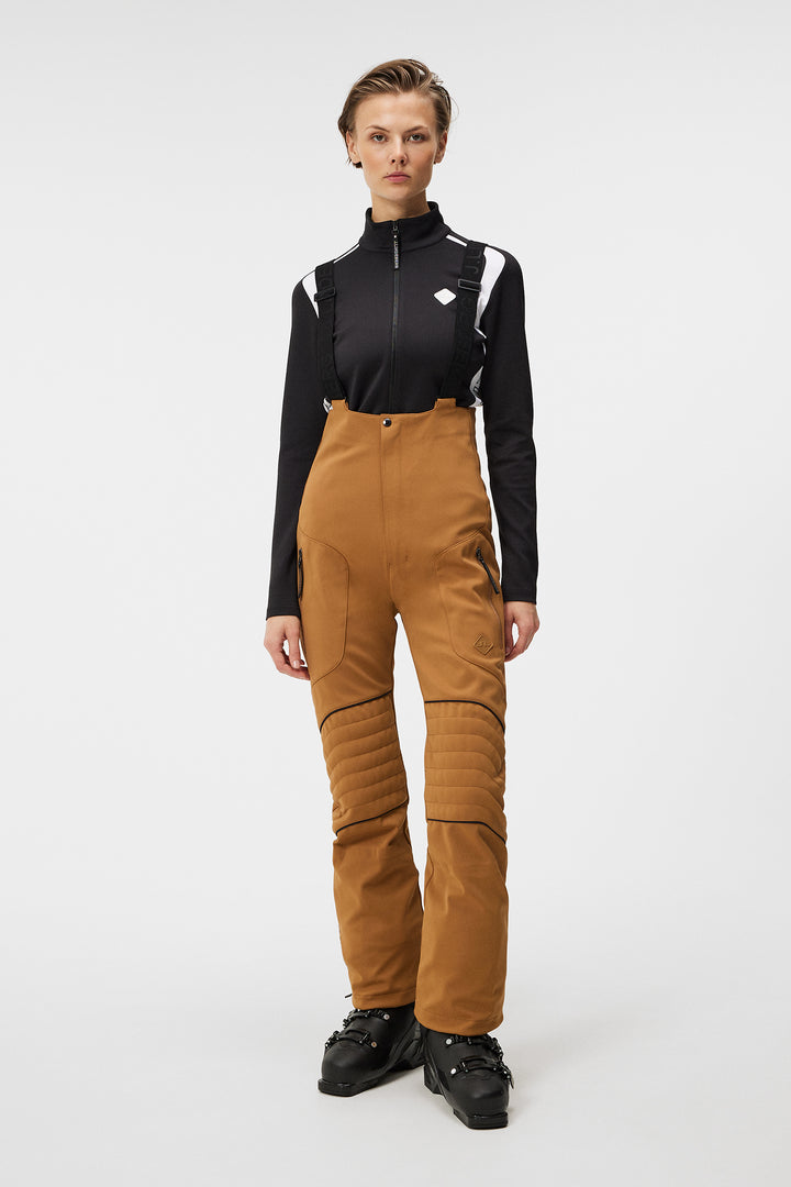 J.Lindeberg Women's STANFORD Pro Bib Ski Pant - CHIPMUNK