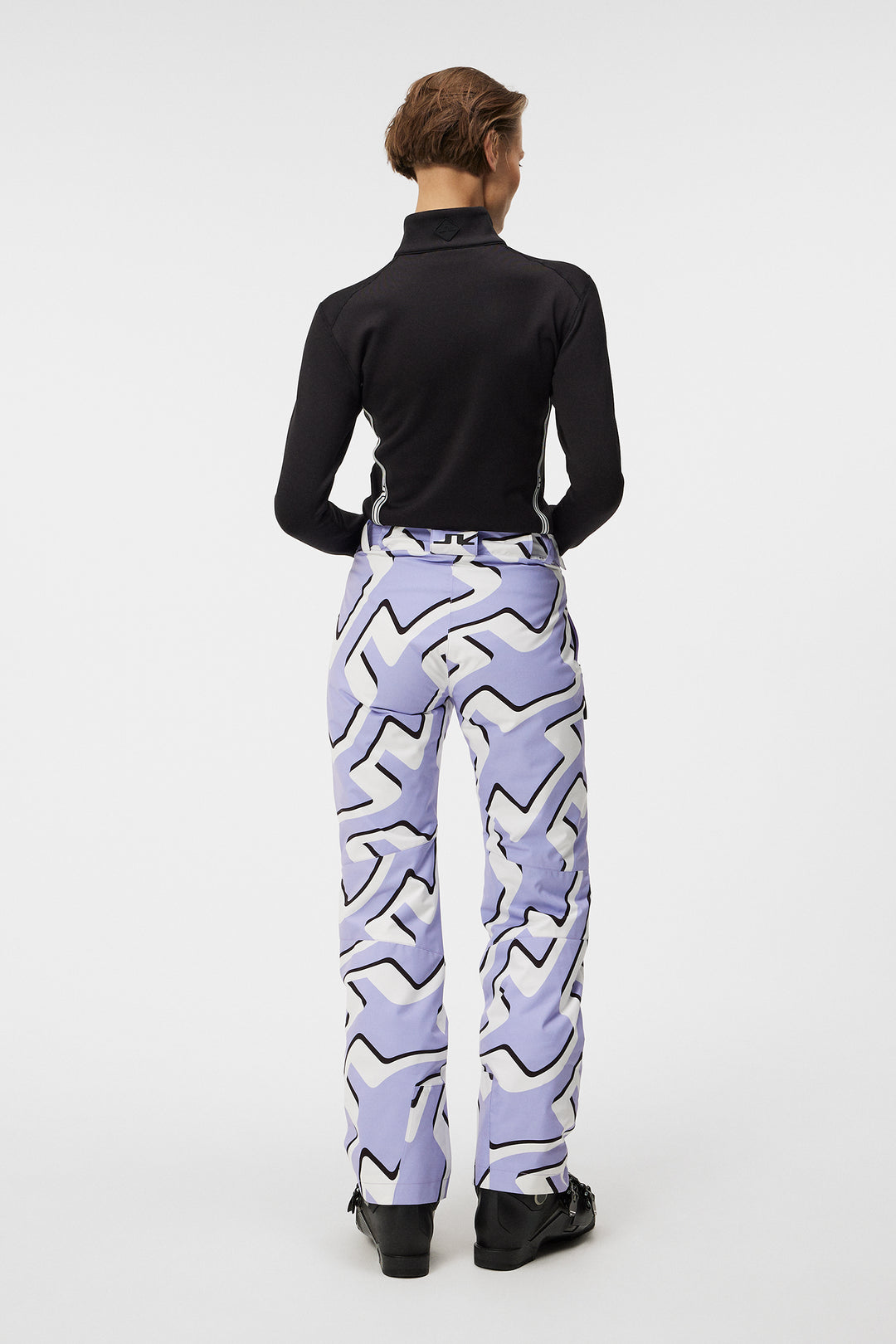 J.Lindeberg Women's Isella Ski Pants Printed - Bridge Wave Sweet Lavender