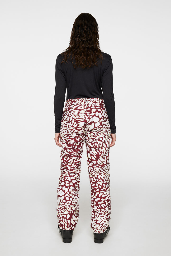 J.Lindeberg Women's PAULINE SKI Pant - GLITCH LEO LIME