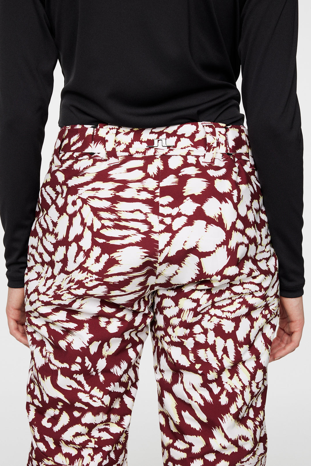 J.Lindeberg Women's PAULINE SKI Pant - GLITCH LEO LIME