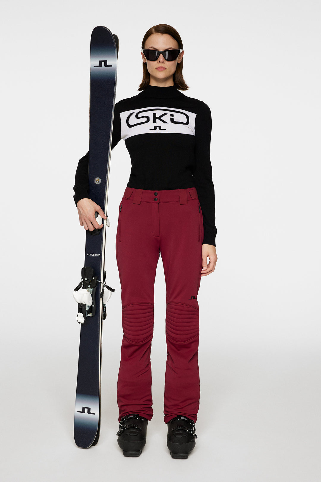 J.Lindeberg Women's STANFORD Ski Pant - CABERNET