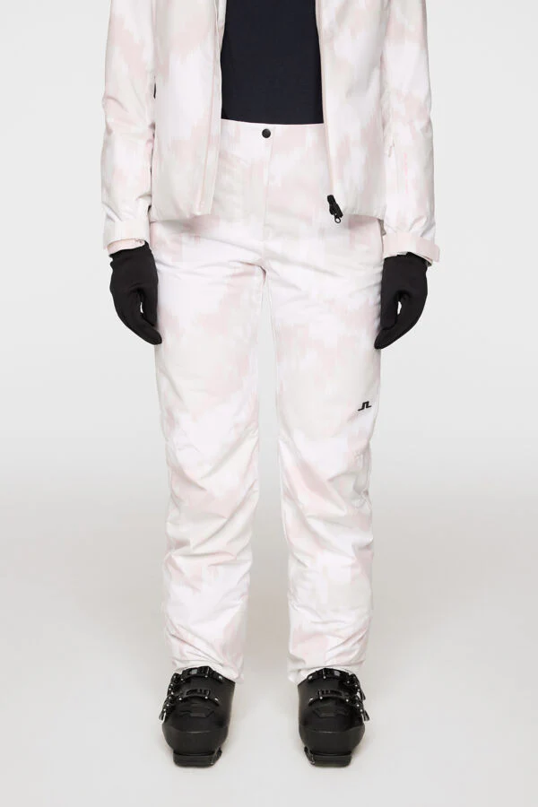 J.Lindeberg Women's ROSARIO SKI Pant Printed-  WARP GREY LILAC