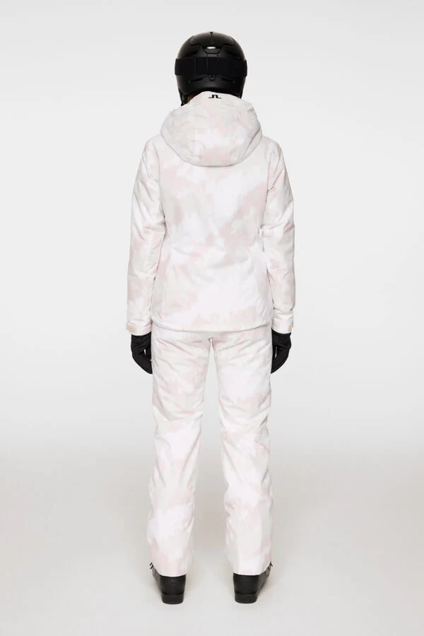 J.Lindeberg Women's ROSARIO SKI Pant Printed-  WARP GREY LILAC