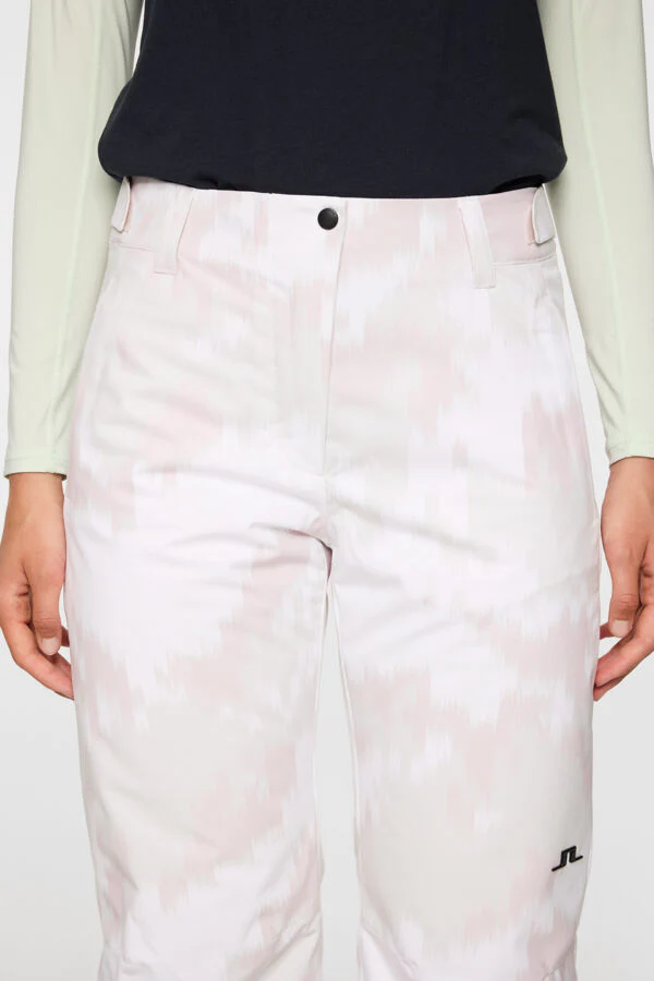 J.Lindeberg Women's ROSARIO SKI Pant Printed-  WARP GREY LILAC