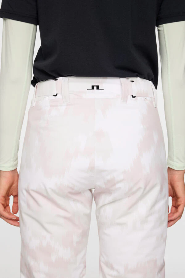 J.Lindeberg Women's ROSARIO SKI Pant Printed-  WARP GREY LILAC