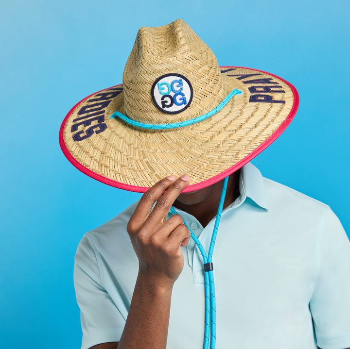 G/FORE MEN'S PRAY FOR BIRDIES STRAW HAT - MOSAIC