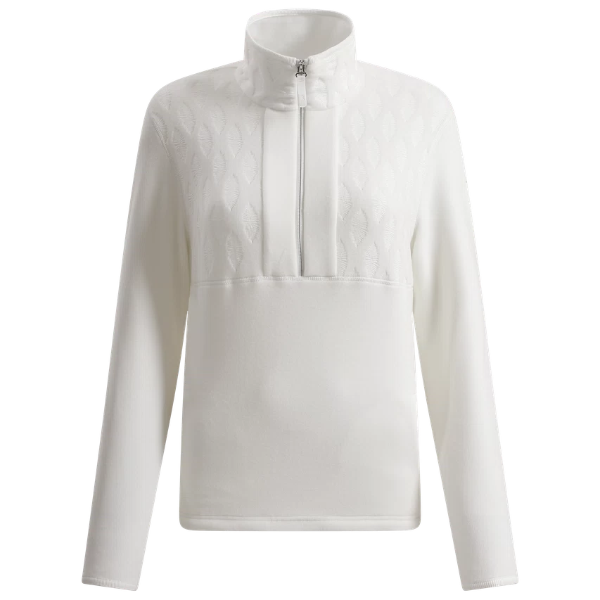 Chervo Women's TRENINO Pro-Therm® Half-Zip Microfleece Sweater - CHALK WHITE