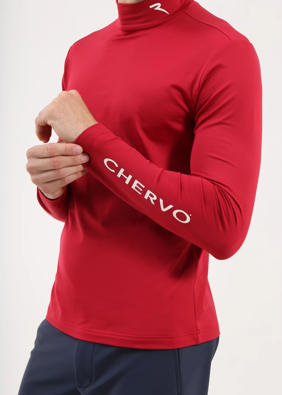 Chervo Men's TAVERNETTA Pro-Therm® Thermal Midlayer - AUTUMN BERRY
