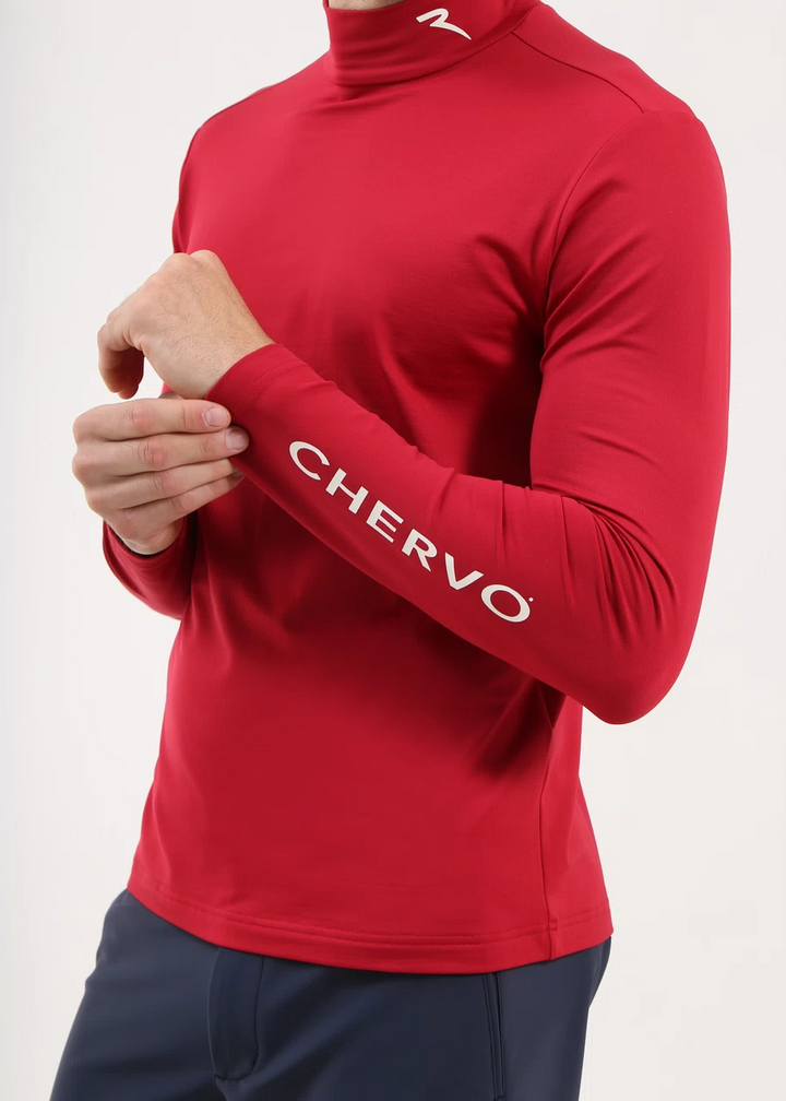 Chervo Men's TAVERNETTA Pro-Therm® Thermal Midlayer - AUTUMN BERRY