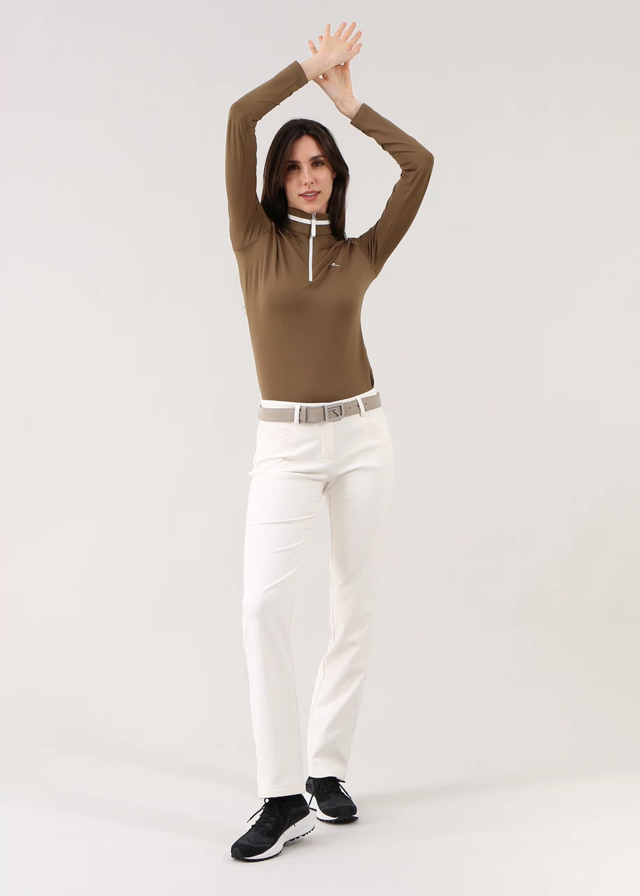 Chervo Women's TARRIVE Pro-Therm® Quarter-Zip Sweater - BROWN