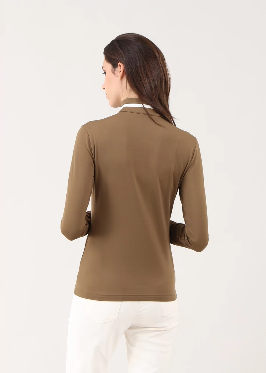 Chervo Women's TARRIVE Pro-Therm® Quarter-Zip Sweater - BROWN
