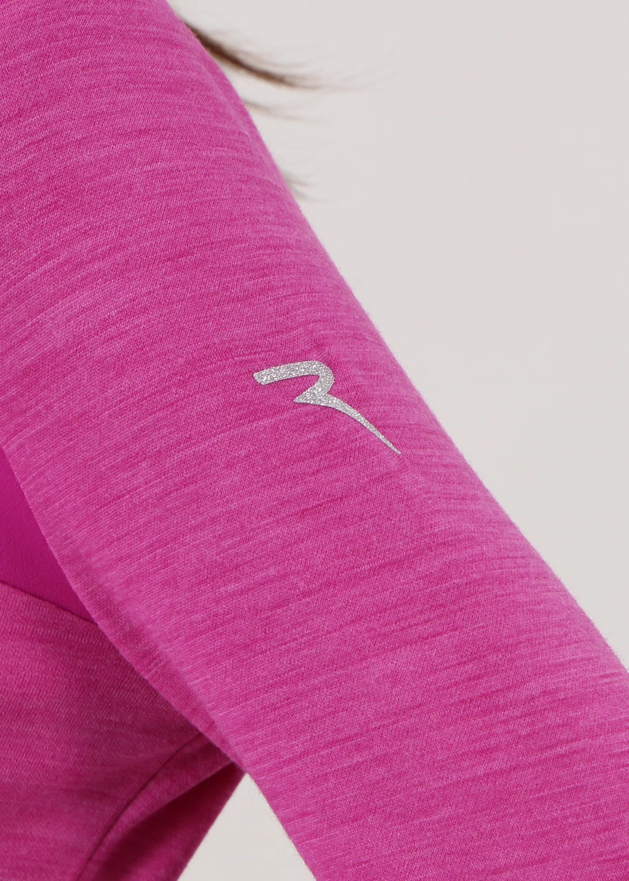 Chervò Women's TRUCCATA Pro-Therm® Quarter-Zip Wool Blend Midlayer - FUCHSIA