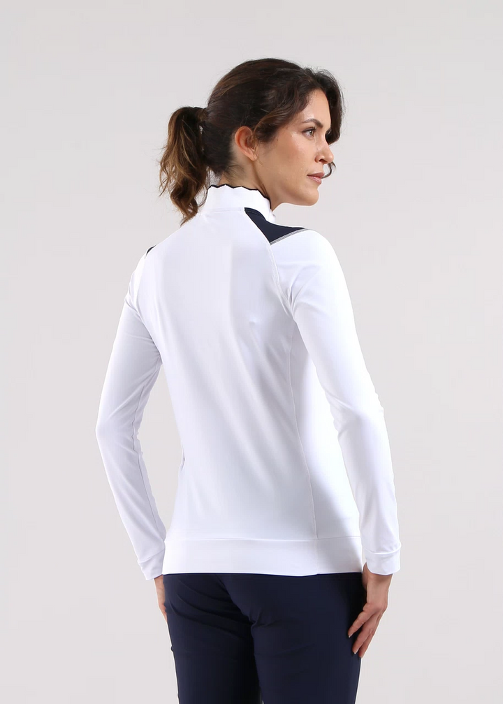 Chervo Women's TORRETTA Half-Zip Long Sleeve - WHITE