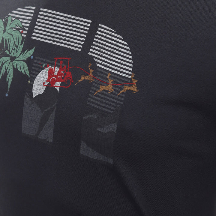 TRAVIS MATHEW MENS CART RACE HOLIDAY T-SHIRT - MOOD INDIGO
