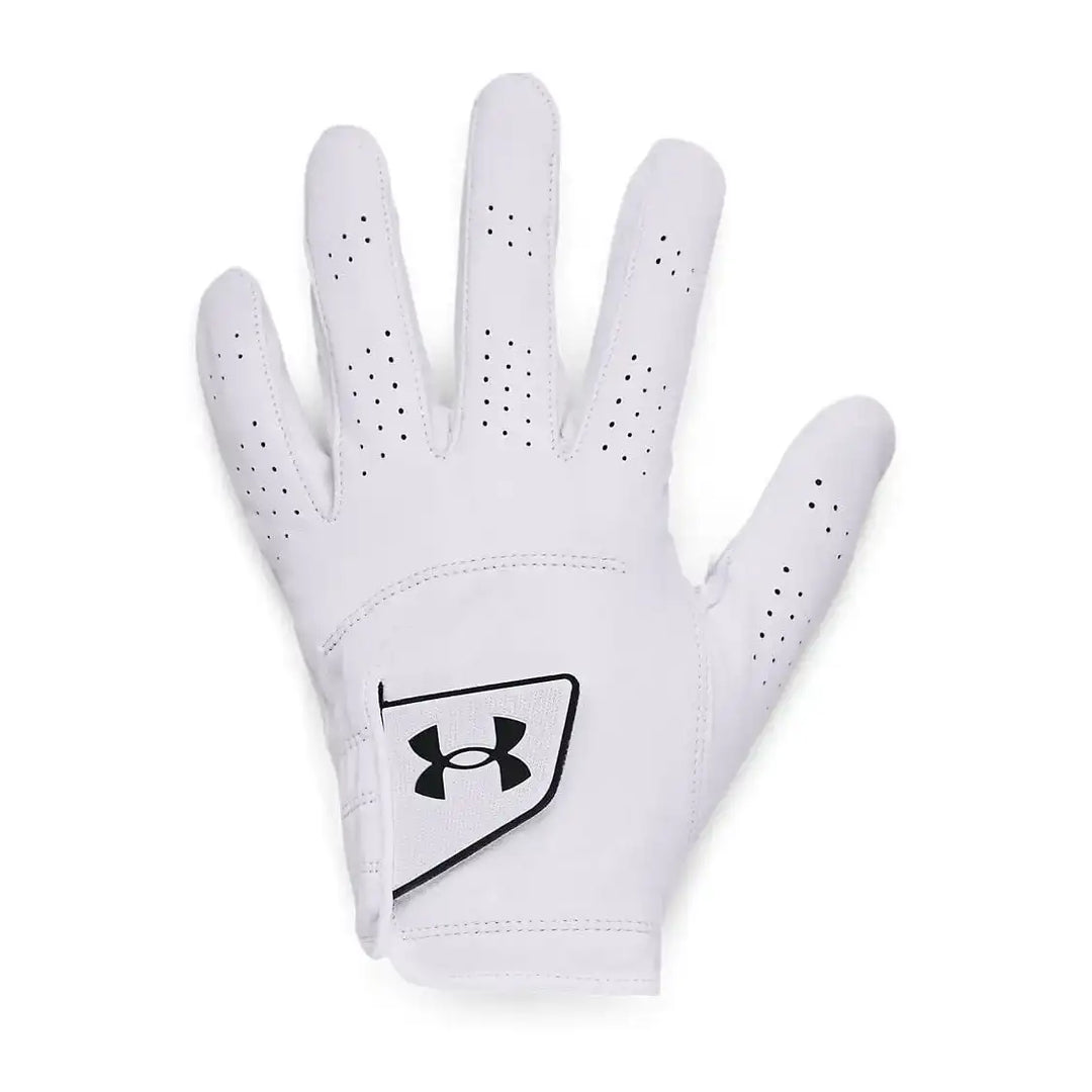 Under Armour Mens Spieth Tour Gloves - WHITE / BLACK - Golf Anything Canada