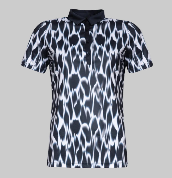 Cross Sportswear Womens Blurry Technical Polo - NAVY