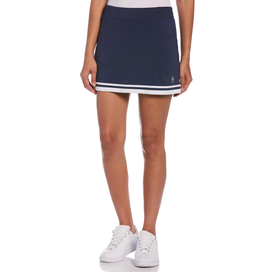 Original Penguin Womens Essential Color Blocked Golf Skort 15" - BLACK IRIS - Golf Anything Canada