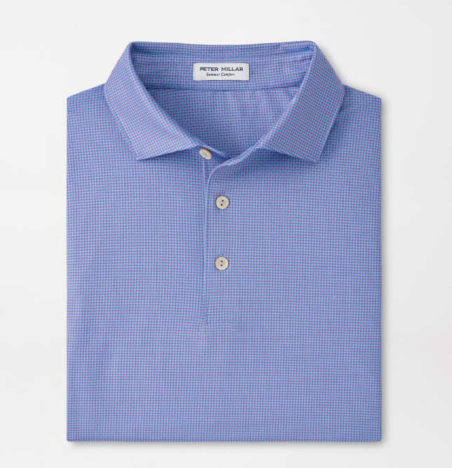 Peter Millar Men's Classic Fit Phoenix Performance Jersey Polo - COTTAGE BLUE
