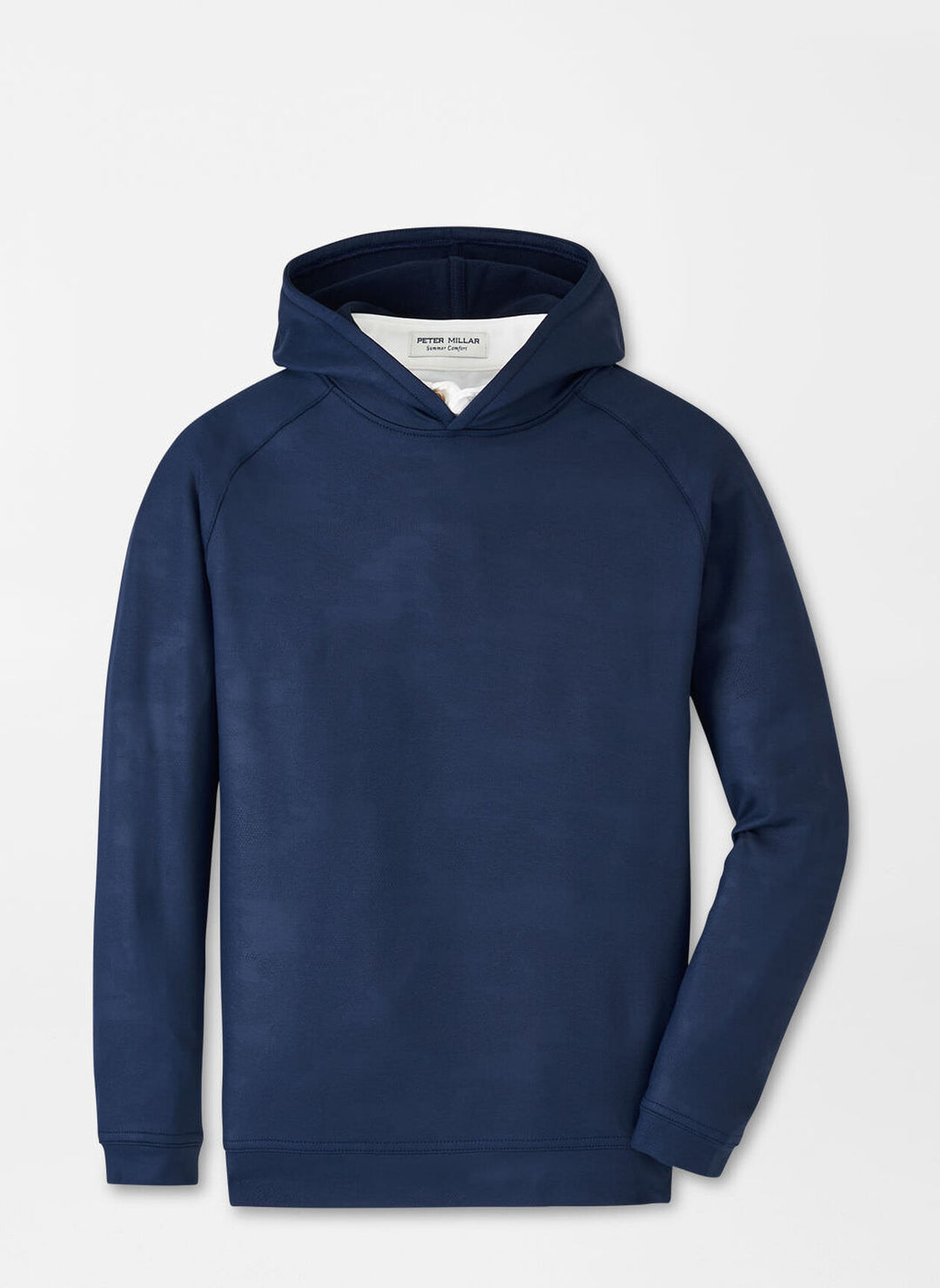 Peter Millar Mens Classic Fit Pine Youth Camo Performance Hoodie - NAVY